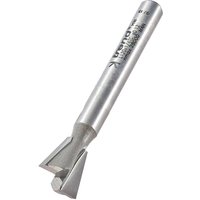 Silver Trend Leigh Dovetail Jig Router Cutter with engraved branding and sharp angled cutting edges.