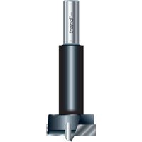 Trend Lip and Spur Two Wing Bit, 40mm diameter, silver shaft, black body, sharp cutting edges.