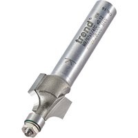 Silver Trend Mini Guided Round Over Router Cutter with cylindrical shank and sharp cutting edge.
