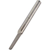 Steel Trend Mini R1.5mm half conical wood cutter with engraved text on cylindrical shaft, pointed cutting tip.