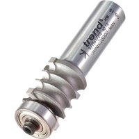 Silver Trend Multi Reed Bearing Guided Router Cutter with spiral flutes and cylindrical shank.