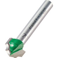 Trend Ogee Panel router bit, silver shaft, green and silver cutting edge, 3.2mm radius.