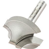 Trend Ovolo Rounding Over Cutter, silver with 10mm radius, sharp dual blades, and cylindrical shank.