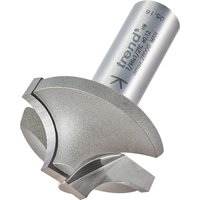 Trend Ovolo Rounding Over Cutter with 12.7mm radius, silver metal body, sharp curved edge, and engraved branding.