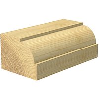 Trend Ovolo rounding over cutter with 3mm radius, featuring a curved cutting edge and wooden block display.