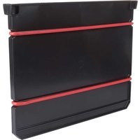 Black Trend Pro Storage Box 350 Divider with red elastic bands and a rectangular shape.