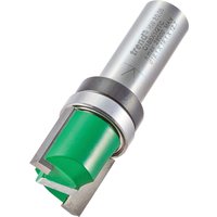 Trend Profiler cutter, 19.1mm diameter, silver body, green cutting tip, cylindrical shape.