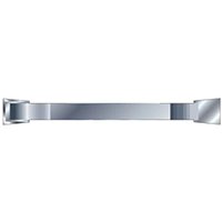Silver Trend Quad Groover Blade with a straight, narrow design and sharp edges on both ends.