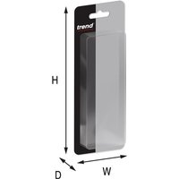 Trend Radius Cutter 3mm with black handle, silver cutting edge, in clear plastic packaging with branded header.