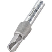"Silver Trend Radius Router Cutter with cylindrical shank and engraved logo on the handle"