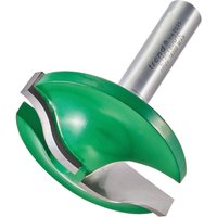 Green and silver Trend raised panel router bit with 12mm radius and 41mm diameter.