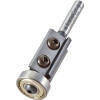 Trend Rota-Tip Cutter, 19mm diameter, silver with dual screws and cylindrical shank, by Trend.