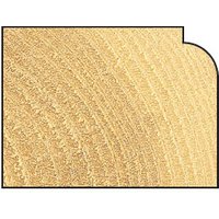 Trend Rounding Over bit, 3.0mm radius, 9.5mm cut, gold finish with curved edge detail.