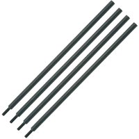 Set of four black Trend Router Compass 8mm extension bars, long cylindrical shape with threaded ends.