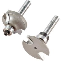 Trend Shoulder Scribe and Profile Router Cutter Set, silver metal with cylindrical shanks and sharp cutting edges.