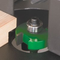 Green Trend slotting cutter with 4.0mm cut, 31.8mm diameter, and silver bearing on black base.