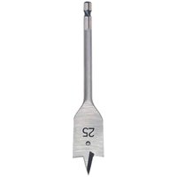 Silver Trend Snappy Flat Bit with hex shank and pointed tip, marked with "25" on the blade.