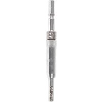 Silver Trend Snappy HSS Festool Centrotec drill bit guide with hex shank and cylindrical body.