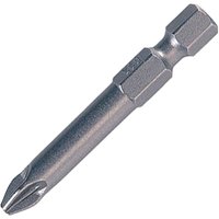 Silver Trend Snappy Pozi screwdriver bit with hex shank and cross-shaped tip.