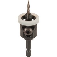 Trend Snappy Tc No 10 drill countersink with depth stop, featuring a spiral drill bit and adjustable collar.