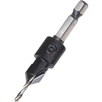 Black and silver Trend Snappy TCT Drill Countersink with hex shank and adjustable depth collar.