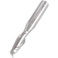 Silver Trend spiral up-cut router bit, 8mm diameter, with a single fluted design and smooth cylindrical shank.