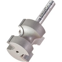 Trend Staff Bead Nosing router bit, silver with dual cutting edges and cylindrical shank.