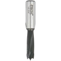 "Silver Trend TCT Dowel Drill 201 Series with black spiral flutes and pointed tip for precise wood drilling"