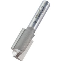 Silver Trend two flute cutter, 12.7mm diameter, with engraved branding and sharp cutting edges.