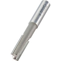 Trend silver two flute cutter, 12.7mm diameter, cylindrical shank with engraved branding.