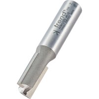 Trend silver two flute cutter, 13mm diameter, cylindrical shank, engraved branding on top.