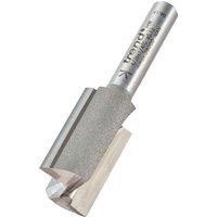 Silver Trend two flute cutter, 15.9mm diameter, cylindrical shank, engraved branding, sharp cutting edges.