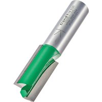 Trend two flute cutter, 15.9mm diameter, silver and green, with engraved branding on the shank.