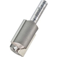Silver Trend two flute cutter, 17mm diameter, with cylindrical shank and sharp cutting edges.