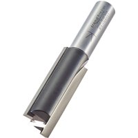 Trend two flute cutter, silver cylindrical body, 19.1mm diameter, 51mm cutting length, sharp dual cutting edges.