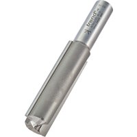 Silver Trend two flute cutter, 19.1mm diameter, cylindrical shank, sharp cutting edges, engraved branding.