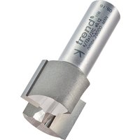 Silver Trend two flute cutter, 24mm diameter, with engraved branding and smooth cylindrical shank.