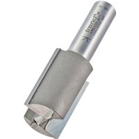 Trend two flute cutter, 25.4mm diameter, silver cylindrical body with sharp dual cutting edges.