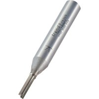 Silver Trend two flute cutter, 3.2mm diameter, cylindrical shank with engraved branding.