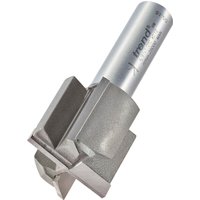 Two flute cutter with 30mm diameter, silver finish, cylindrical shank, by Trend.