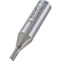Silver Trend two flute cutter, 4mm diameter, with engraved text and tapered shank.