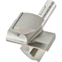 Silver Trend two flute cutter, 50.8mm diameter, with cylindrical shank and sharp cutting edges.