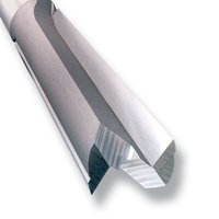 Two flute cutter with 8mm diameter, silver finish, sharp edges, and spiral design by Trend.