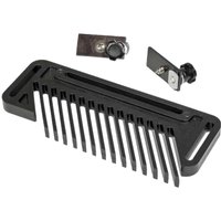 Black Trend Varijig self-clamping guide feather board with adjustable comb-like fingers and mounting hardware.