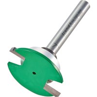 Trend Weatherseal Groover, 2.5mm x 7mm, silver shaft, green circular cutting head with dual blades.