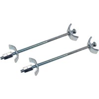 Metal Trend Worktop Butt Connectors with threaded rods and wing nuts, designed for joining worktops securely.
