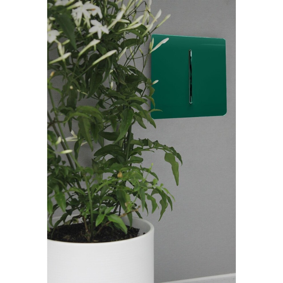 Trendi Switch 1 Gang 1 or 2 Way Dark Forest Green Rocker Light Switch 3 Pack - image 5