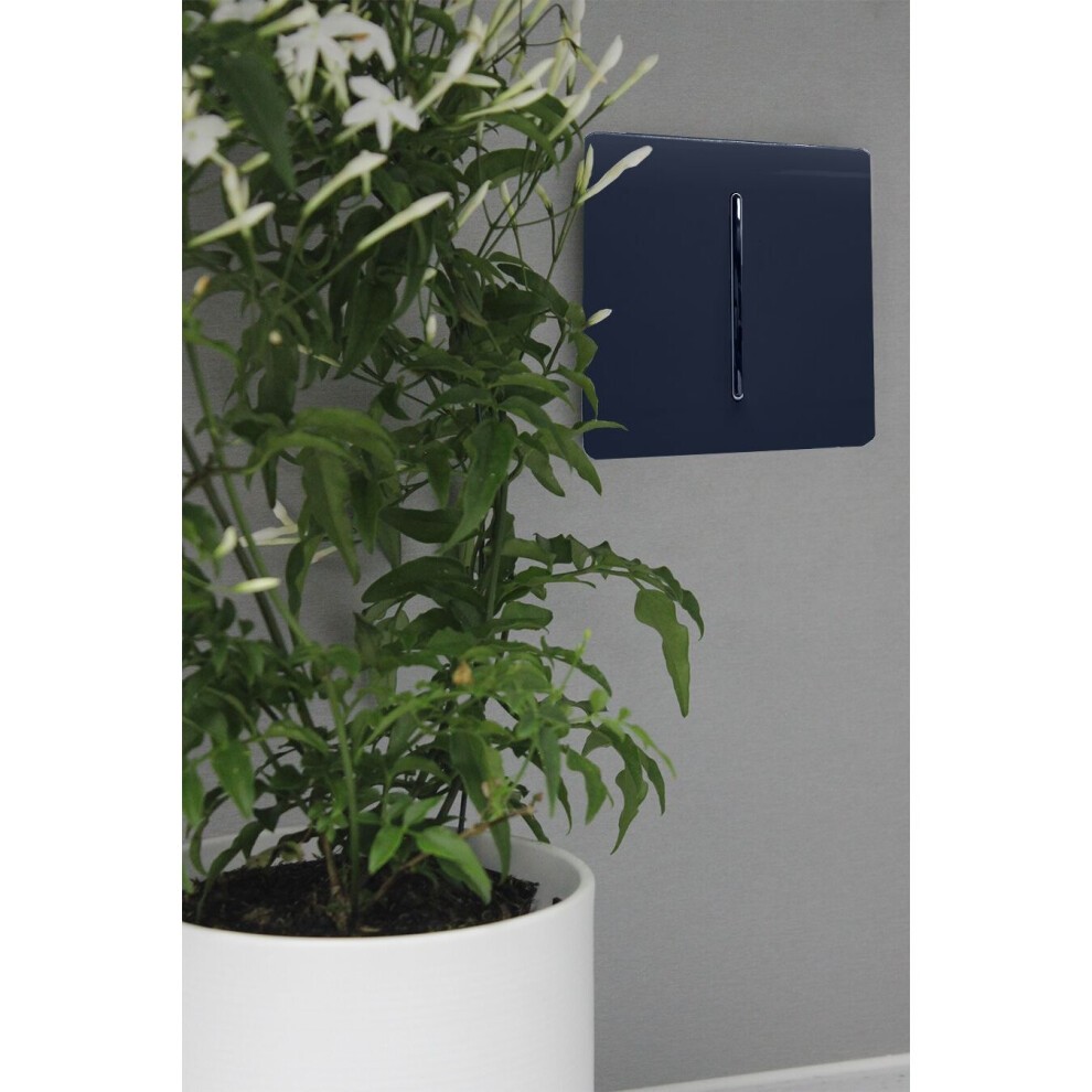 Trendi Switch 1 Gang 10amp Navy Blue Intermediate Rocker Light Switch - image 4