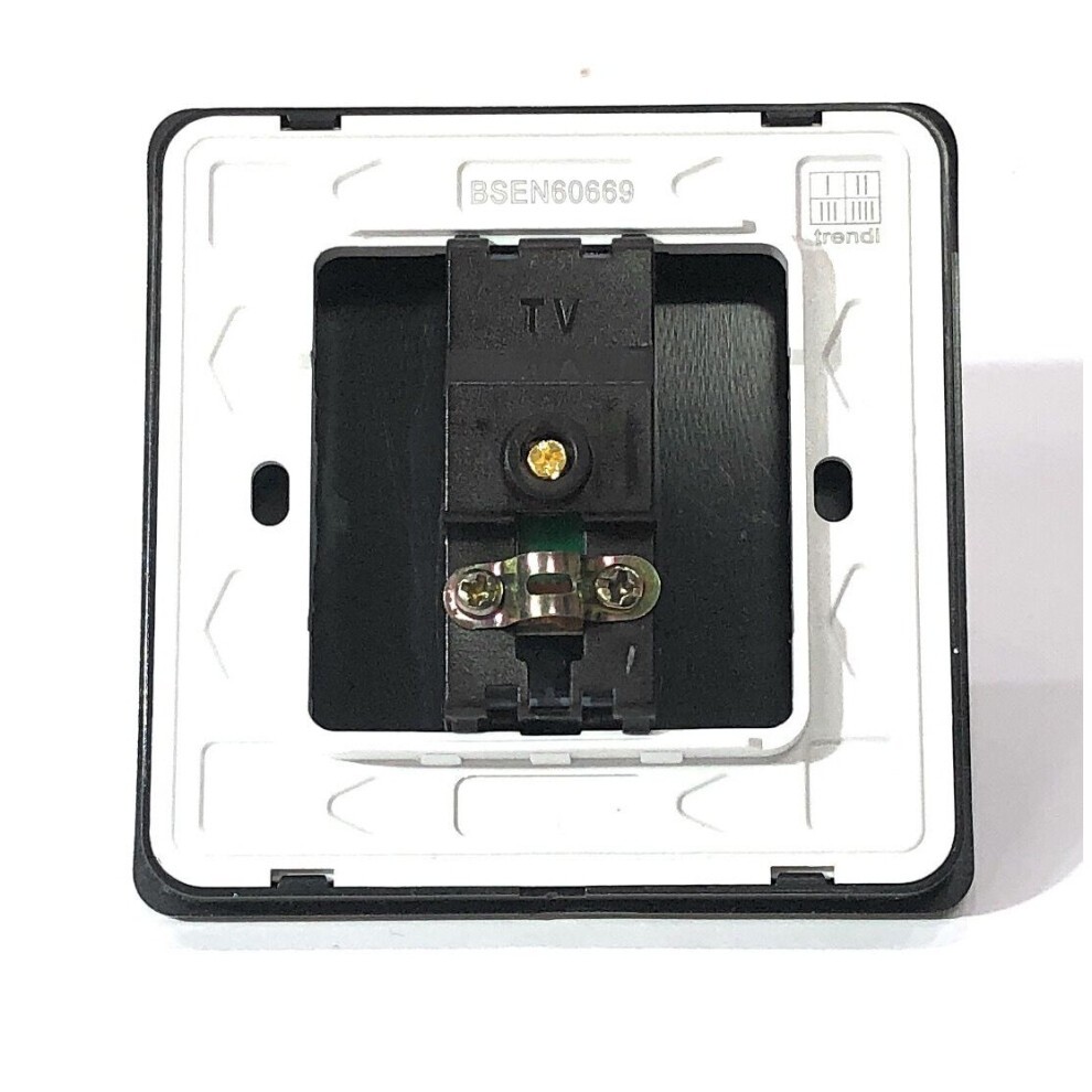 Trendi Switch 1 Gang Female Champagne Gold Co-Axial Television Socket - image 3