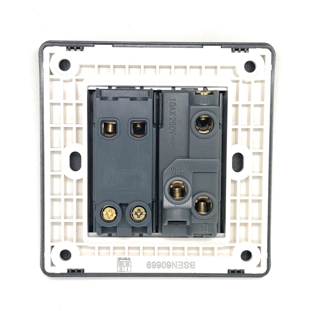 Trendi Switch 2 Gang 10amp Sky Blue Rocker Light Switch - image 3